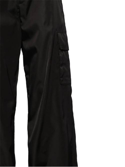 Pantaloni con finitura spalmata nera OFF WHITE | OMCF037C99FAB0021010